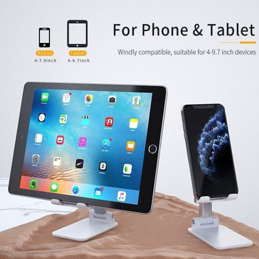 Metal Desk Stand, Adjustable & Foldable (iPhone/iPad)
