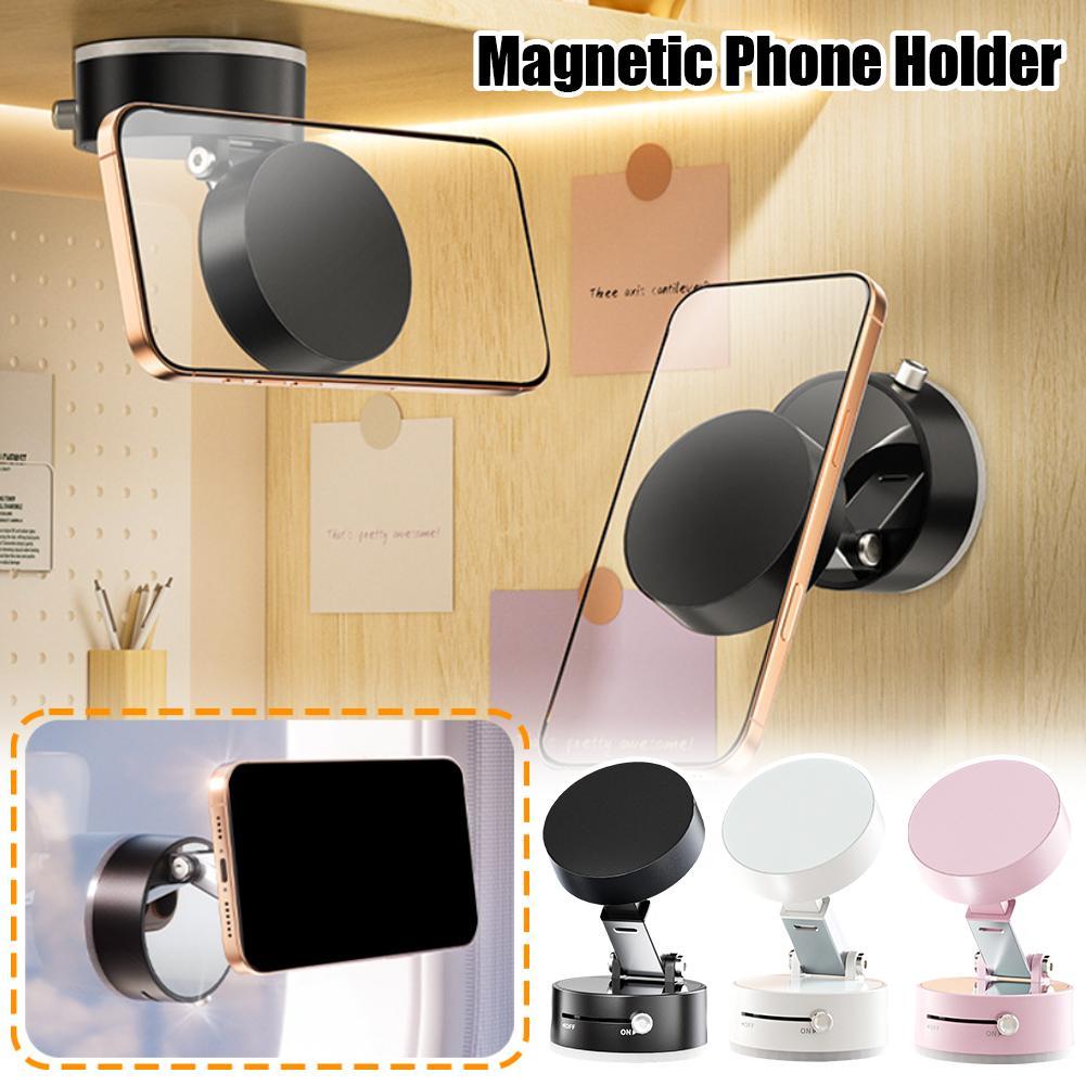 Magnetic Car Phone Stand, Hands-Free, Foldable