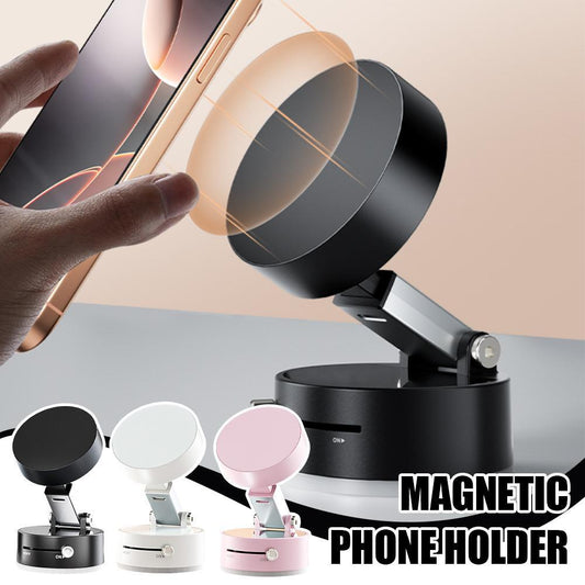 Magnetic Car Phone Stand, Hands-Free, Foldable